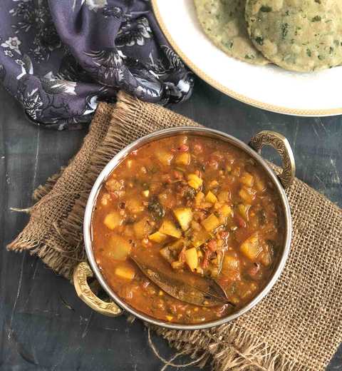 Aloo Raswala Sabzi Recette Recette Indienne Traditionnelle