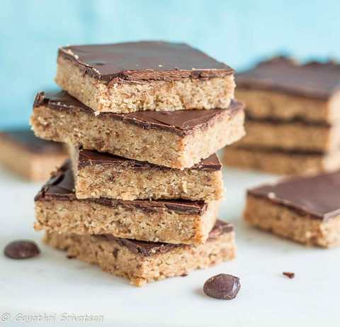 Bagues au beurre d’arachide Barres de recette – Snack sain pour enfants Recette Indienne Traditionnelle