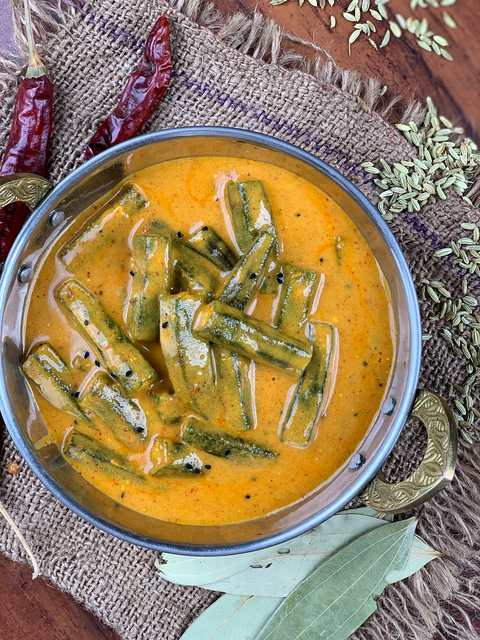 Bengali Bhindi Doi Posto Recette Recette Indienne Traditionnelle