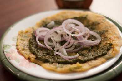 Besan Aur Pyaz Ka Cheale Recette – Roz Ka Khana avec huile d’olive Figaro Recette Indienne Traditionnelle