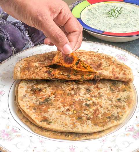 Besan Methi Paratha recette Recette Indienne Traditionnelle