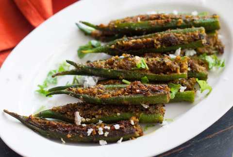 Bharli Bhindi Style Maharastrian Bhindi – Bhindi en peluche avec noix de coco Recette Indienne Traditionnelle