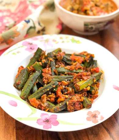 Bhindi Masala Curry Recette Recette Indienne Traditionnelle