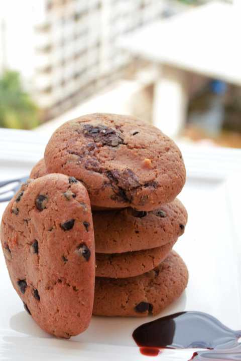 Biscuits à copeaux de chocolat avec recette de noix de coco Recette Indienne Traditionnelle