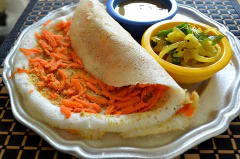 CAROT PODI DOSA Recette Recette Indienne Traditionnelle