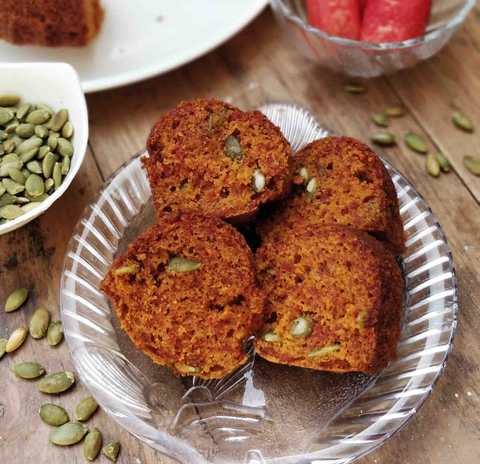 Carottes caramélisées et graines de citrouille recette de gâteau Recette Indienne Traditionnelle