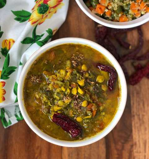 Chana Methi Dal Recette – Fenugrec et Bengale Split Gram Curry Recette Indienne Traditionnelle