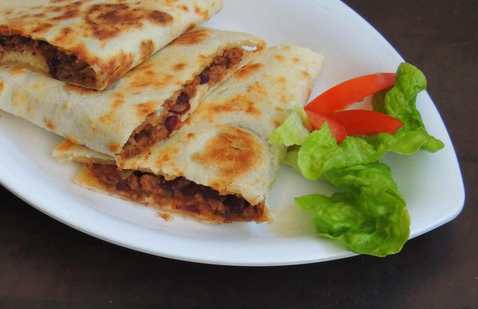 Cheese et haricots noirs Recette de Quesadillas Recette Indienne Traditionnelle