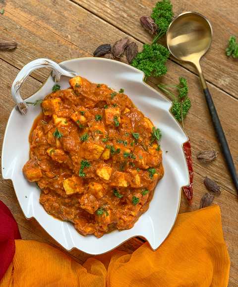 Cheesy Paneer Masala Curry Recette Recette Indienne Traditionnelle