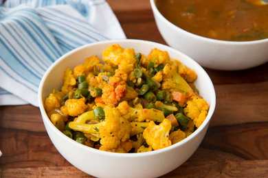 Chettinad Beans & Caulifower Recette poriayal (Indian Sud Frire) Recette Indienne Traditionnelle