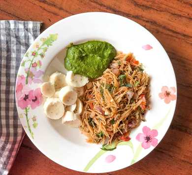 Chettinad Style Tomate Vermicelli Recette Upma Recette Indienne Traditionnelle
