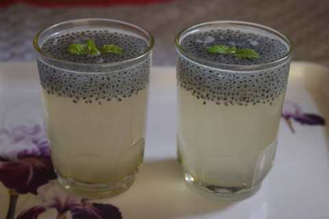 Chia Seeds Recette Shikanji Recette Indienne Traditionnelle