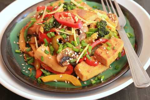 Chilli Ginger Végétal Tofu Recette de frire Recette Indienne Traditionnelle