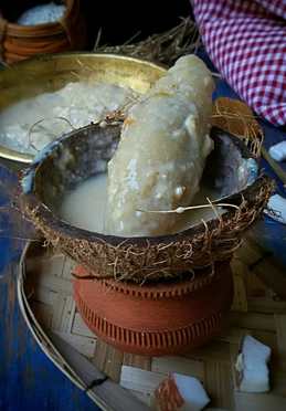 Chirateur Dudh Puli Recette - Bengali Style Baten Dumpling Dumpling Lait Recette Indienne Traditionnelle