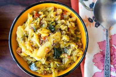 Chou tomate sabzi Recette Indienne Traditionnelle