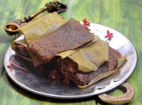 Coorg Style Kulae Puttu Recette - Puttu avec Jackfruit & Jaggery Recette Indienne Traditionnelle