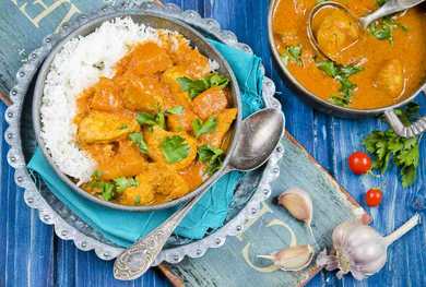 Curry de citrouille avec recette de poulet Recette Indienne Traditionnelle