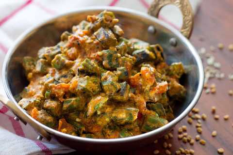 Dahi Achari Bhindi Recette Recette Indienne Traditionnelle