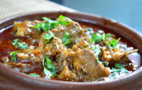 Dhaba Mutton Recette-Spicy Mutton Grass Recette Indienne Traditionnelle