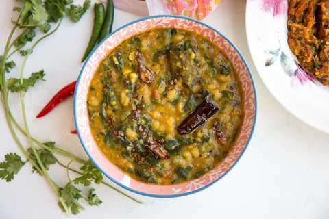 Dhaba Style Dal Palak Recette Recette Indienne Traditionnelle