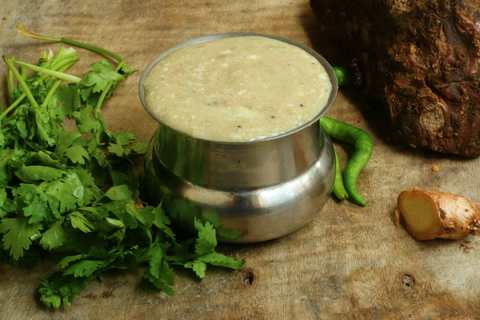 Elephant Yam Raita Recette Indienne Traditionnelle