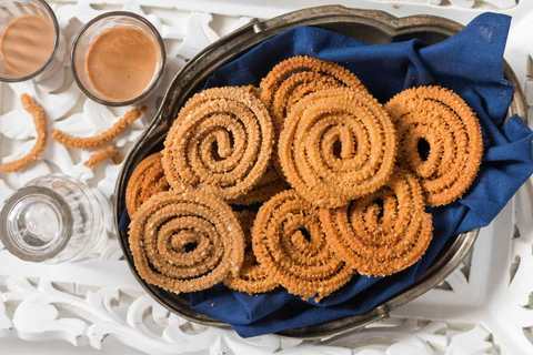 Farine de blé entier de la recette de Murukku Recette Indienne Traditionnelle