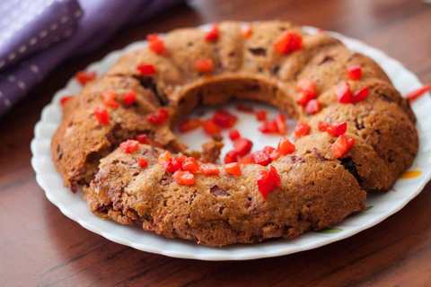 Gâteau Bundt à la fraise avec recette de muesli et d’avoine Recette Indienne Traditionnelle