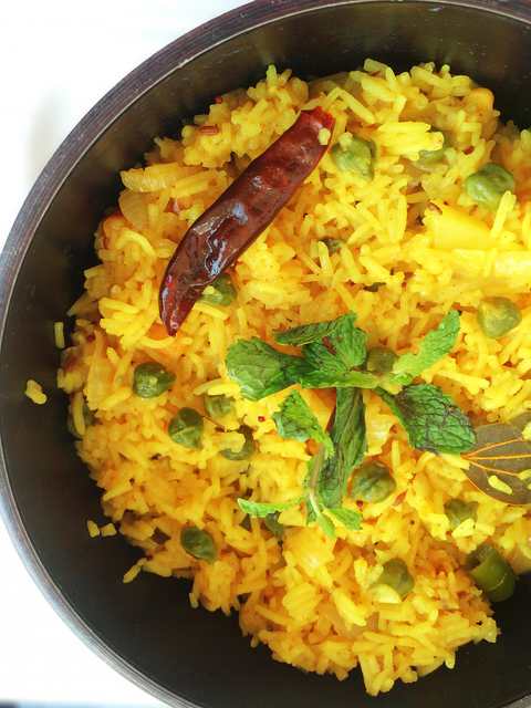 Hare Chane Ka Recette Pulave Recette Indienne Traditionnelle