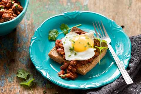 Haricots sur la recette toast Recette Indienne Traditionnelle