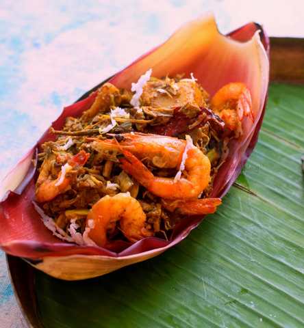 Kadali Bhanda O Chingudi Tarkari Recette (Blossom Banana Style Odia et Curry) Recette Indienne Traditionnelle
