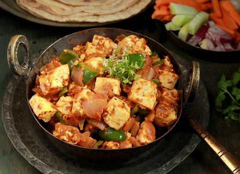 Kadhai Tofu Recette Sabji Recette Indienne Traditionnelle