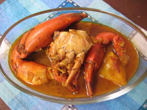 Kakrar Jhal Recette - Curry de crabe de style bengali Recette Indienne Traditionnelle