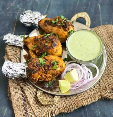 Kalmi Kabab Recette – Poulet de style Mughlai Tangdi Kebab Recette Indienne Traditionnelle