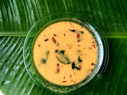 Karnataka Style Majjige Huli Recette – Tasty Buttermilk Rasam Recette Indienne Traditionnelle