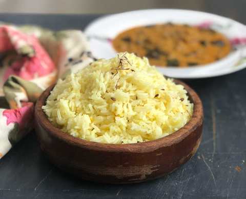 Kashmiri Kesar Pulao - Recette de riz au fenouil au safran Recette Indienne Traditionnelle