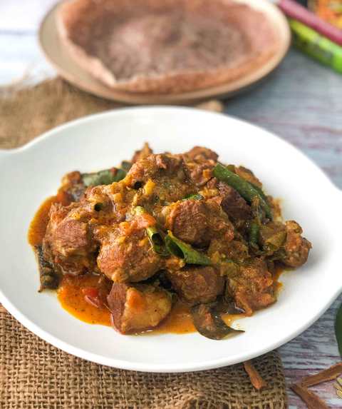 Kerala Mutton Roast Recipe - Kerala Mutton Masala Recette Indienne Traditionnelle