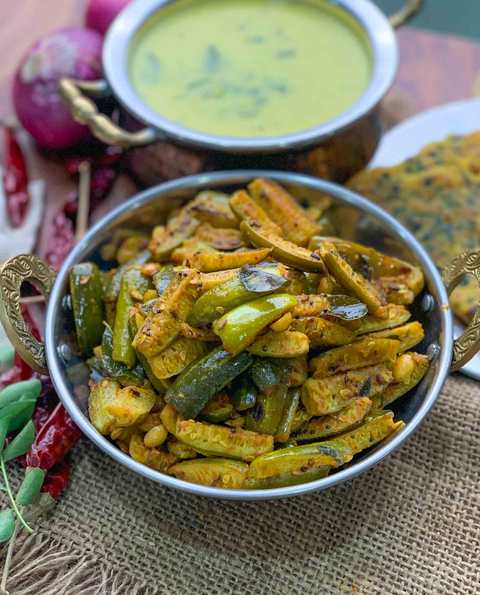 Khatti Meethi Tindora Sabzi Recette – Gujarati Tindora Nu Shaak Recette Indienne Traditionnelle