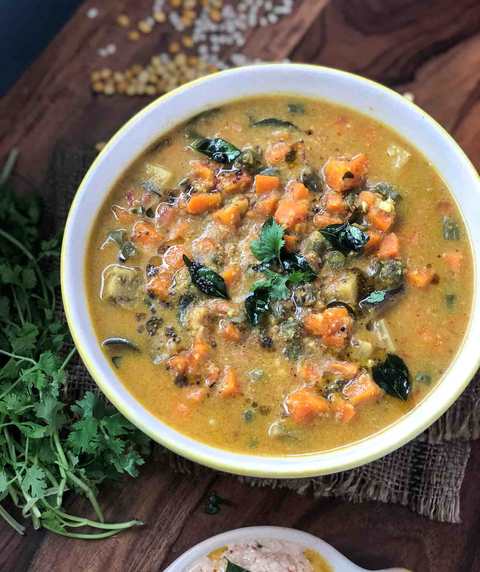 KODAVA KOOTURE recette de curry – Ragoût de légumes mixtes de style coorg Recette Indienne Traditionnelle