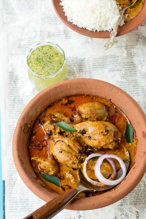 Kori Gassi Recipe – Curry de poulet traditionnel mangaloré avec du lait de noix de coco Recette Indienne Traditionnelle