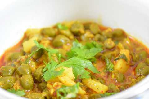 Lilve Ki Sabzi Recette (Curry de pois chiche verte) Recette Indienne Traditionnelle