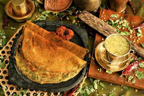 Menthya Dose (recette de dosa avec des feuilles de méthadi) Recette Indienne Traditionnelle
