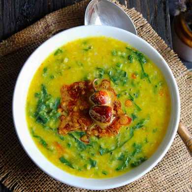 Moong Dal avec recette de verts radis Recette Indienne Traditionnelle