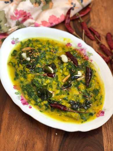Palak Pappu Recette – Andhra Style Palakura Pappu – Dal Palak Recette Indienne Traditionnelle