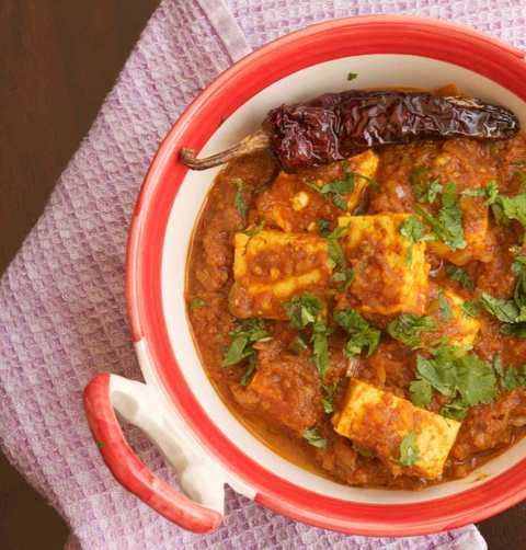 Paneer Kolhapuri Recette (fromage cottage à la sauce maharashtrienne avec kolhapuri masala) Recette Indienne Traditionnelle