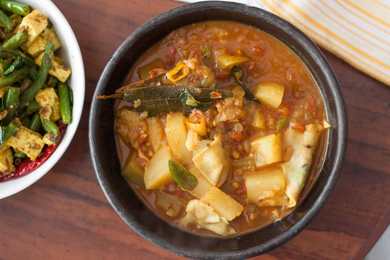 Papad er Dalna Recette - Bengali Papad Curry Recette Indienne Traditionnelle