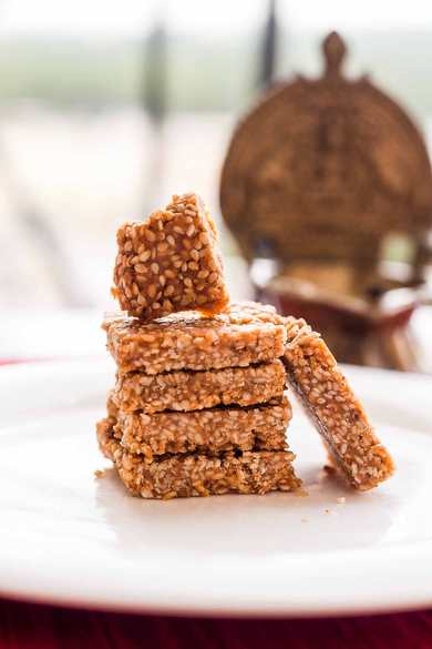 Pour la recette Chikki - Barres de sésame saines Recette Indienne Traditionnelle