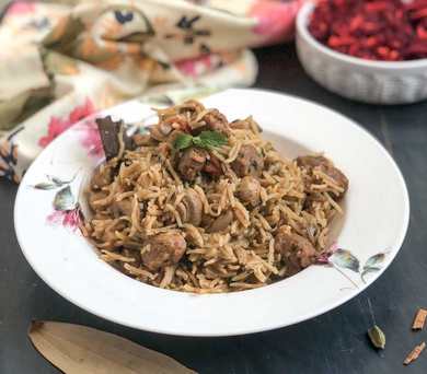 Pudina champignon et recette de soja Biryani Recette Indienne Traditionnelle