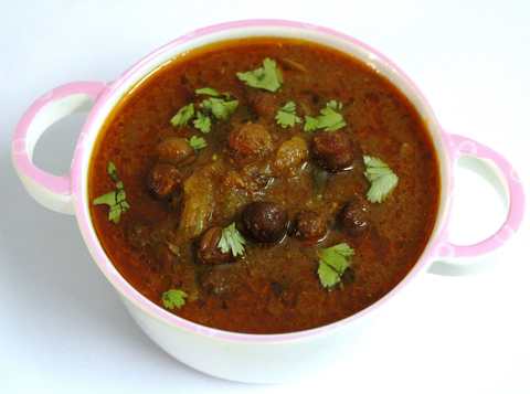 Punjabi Black Chickpea Curry Recette – Kale Chane Ki Sabzi Recette Indienne Traditionnelle