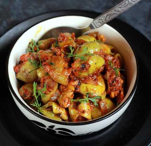 Punjabi Style Tinda Sabzi Recette Recette Indienne Traditionnelle