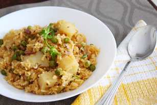 Recette de Aloo Matar Masala Khichdi Recette Indienne Traditionnelle